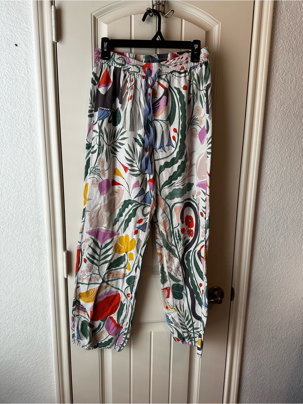 Megan Galante by Anthropologie Botanical Garden Floral Flannel Sleep Pants S - Picture 2 of 16